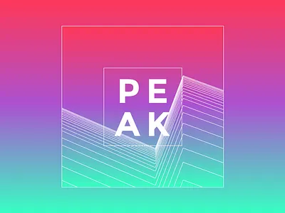 Peak gradient lines peak sketch