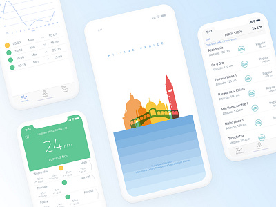 Hi!tide Venice Revamped for iPhone X app apple iphone x ui ux venice water