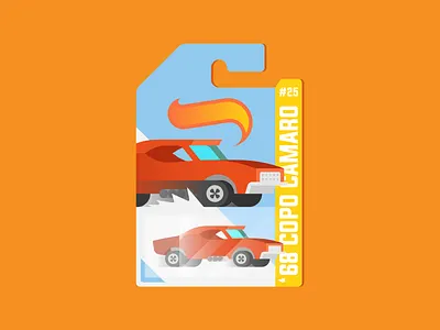 ‘68 Copo Camaro burnout camaro car hot wheels illustration image race texture vector