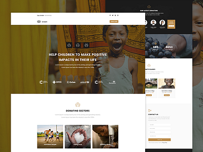 Crown - Nonprofit Landing page crown envato themeforest unbounce