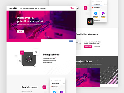 T-Mobile - Pay clean homepage landing magenta pay ping smartphone t mobile ui ux web website