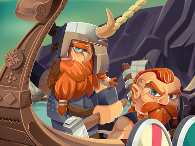 Vikings! charachter design illustation vikings warrior