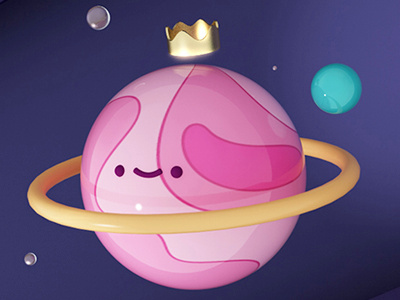 Lil planet 3d characters cincema4d cute friends fun illustration photoshop pink