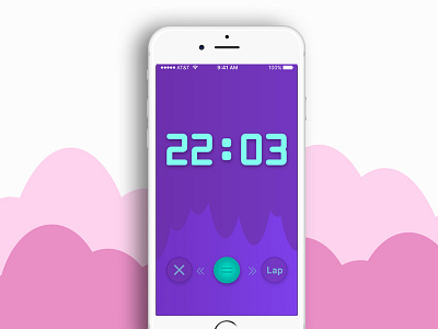 App Alarm Clock alarm android app clock ios material ui ux violet