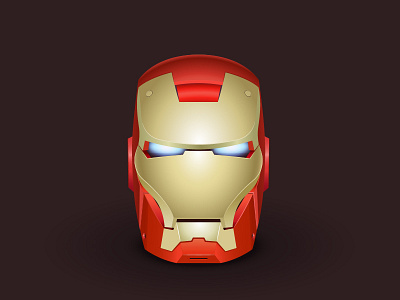 Ironman adobe illustrator helmet hero ironman vector