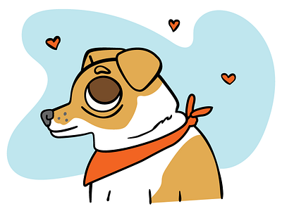 Hotdog Portrait dog hotdog illustration pet portrait portrait vector