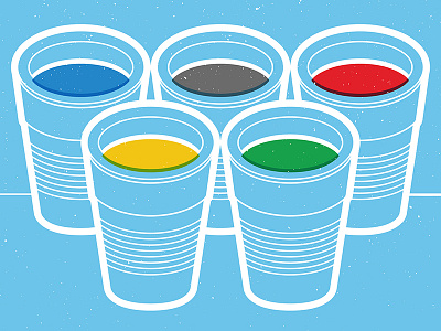 Beer Olympics beer beer pong digital art graphic design olympics solo cups