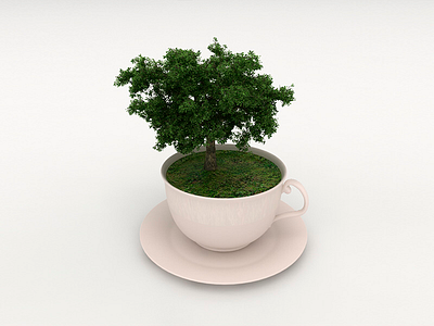 taste of nature. 3dsmax bogota c4d cinema4d coffee colombia cup design food nature tree
