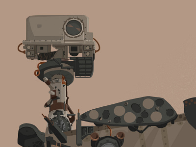 Curiosity WIP 01 detail curiosity illustration mars photoshop rover