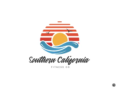 Southern California Fitness Logo branding design icon iconography logo logo design marketing vector