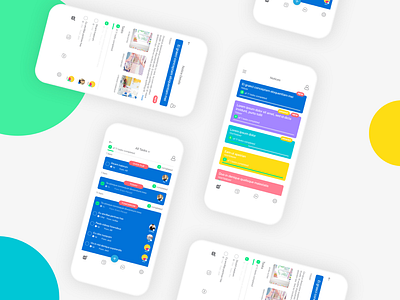 UI Design app design flat ios list minimal modern note notification schedule splash ui