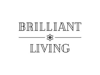 Brilliant Living brand branding brilliant design graphic living logo logomark mark type typography