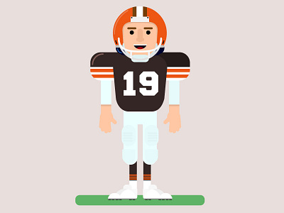 Bernie bernie cle cleveland football illustrator vector