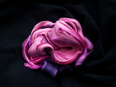 Purple/pink/violet experiment with plasticine abstract movement plasticine plastillustration