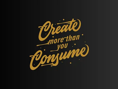 Create More Tshirt Design creative hand lettering tshirt design