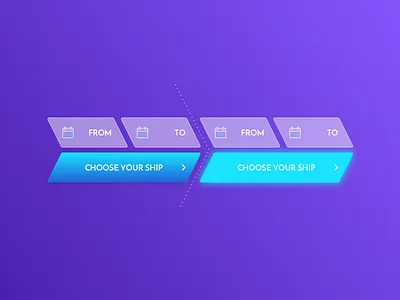 Some buttons buttons challenge funky glow retro spaced ui ux