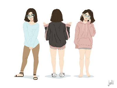 Capsule Wardrobe adobe photoshop character design digital art digital illustration fashion illust illustration photoshop イラスト