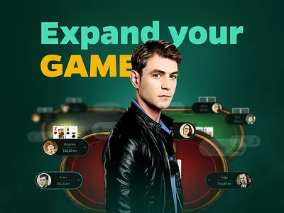 Poker Multitable bold cards model poker retouch table typeface ui