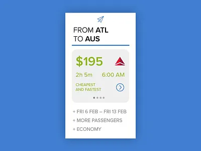 Daily UI #068: Flight search. dailyui flight search