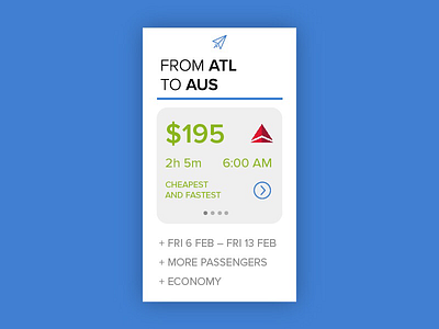 Daily UI #068: Flight search. dailyui flight search