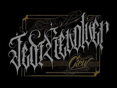 Jedi Revolver Crew design hip hop lettering rap mexicano