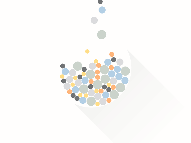 dynamics. animation motion design