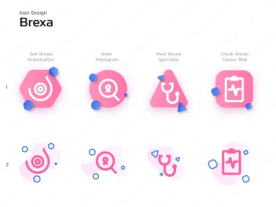 Brexa Icon Set breast cancer icons