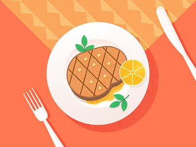 Meat food illustration meat steak