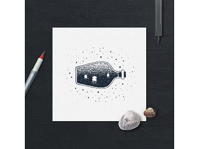 Double exposure adventure badge camping design double explore exposure grunge logo typography vintage wanderlust