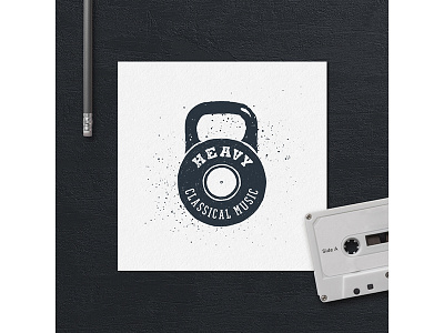Heavy classical music adventure badge design double exposure grunge logo music religion typography vintage