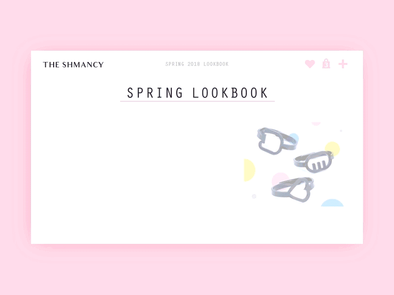 The Shmancy Spring 2018 Lookbook fashion gif tablet ui ux web