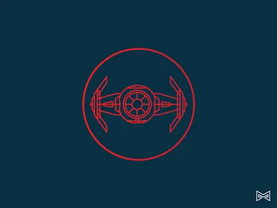 Tie X1 Icon icon illustration lineart logo monogram spaceship star starwars tie tiex1 wars x1