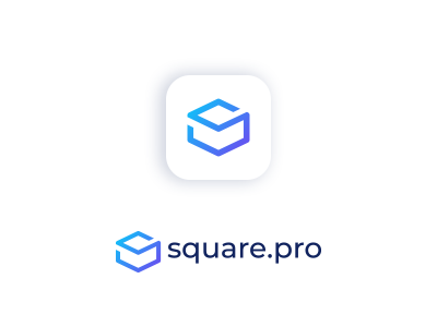 Square app app box design icon logo s