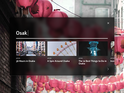 Daily UI Challenge #022 Search challenge dailyui japan search travel web
