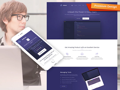 Softonis Responsive Website Template design for website mobile website design web design website design website template