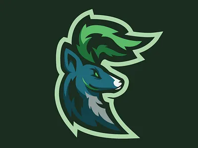 Deer deer esports illustration logo mascot
