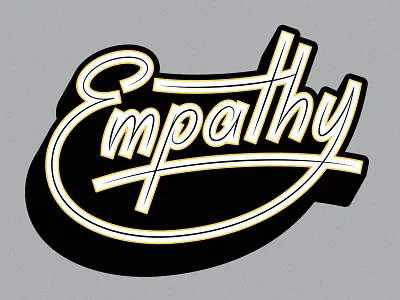 Empathy lettering type typography