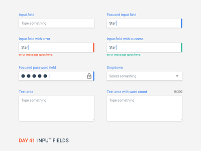 Daily UI Challenge: Day 41 - Input Fields daily ui challenge form elements google input input fields material design minimalistic text area ui design ux design web app web design