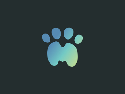 Murr (Purr) logo m paw