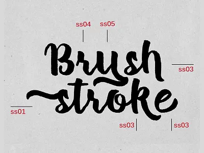 Dribbble Brush Stoke brush calligraphy fonts halloween lettering ligature script swash type typeface
