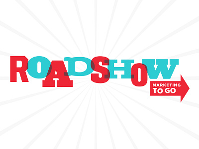 Roadshow Mobile Marketing Logo carnival carnival theme food truck marketing marketing outreach outreach road starburst