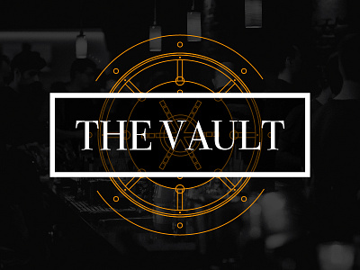 The Vault - Logo Design alcohol bar cocktails coffee design drink logo snacks tea vault