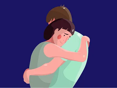 Lovers lovers happy draw colors