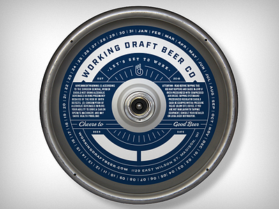 Keg Collar Mockup art direction brand branding distressed keg layout lines linework mockup rough type typography
