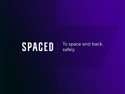 SPACED - logo concept brand branding challenge clean future logo space spacedchallenge spacetravel