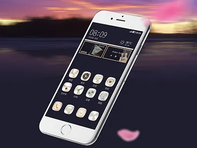 mobile theme app design ui