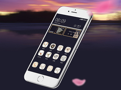 mobile theme app design ui