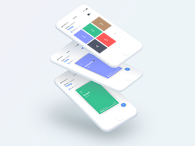 Daily UI challenge #042 — To do List blue calendar card dailyui days green habit simple todo todolist ui ux