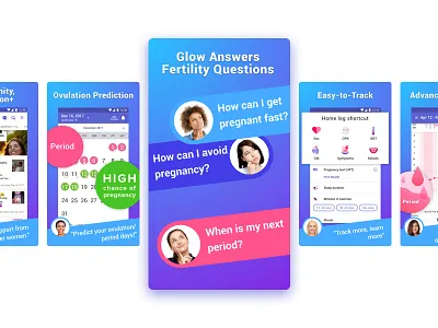 Glow Play Store Screenshots Design (ASO)