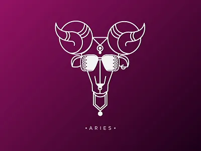 Aries aries art astrology graphicdesign gypsy icondesign illustration lineart quirky signs vector zodiac
